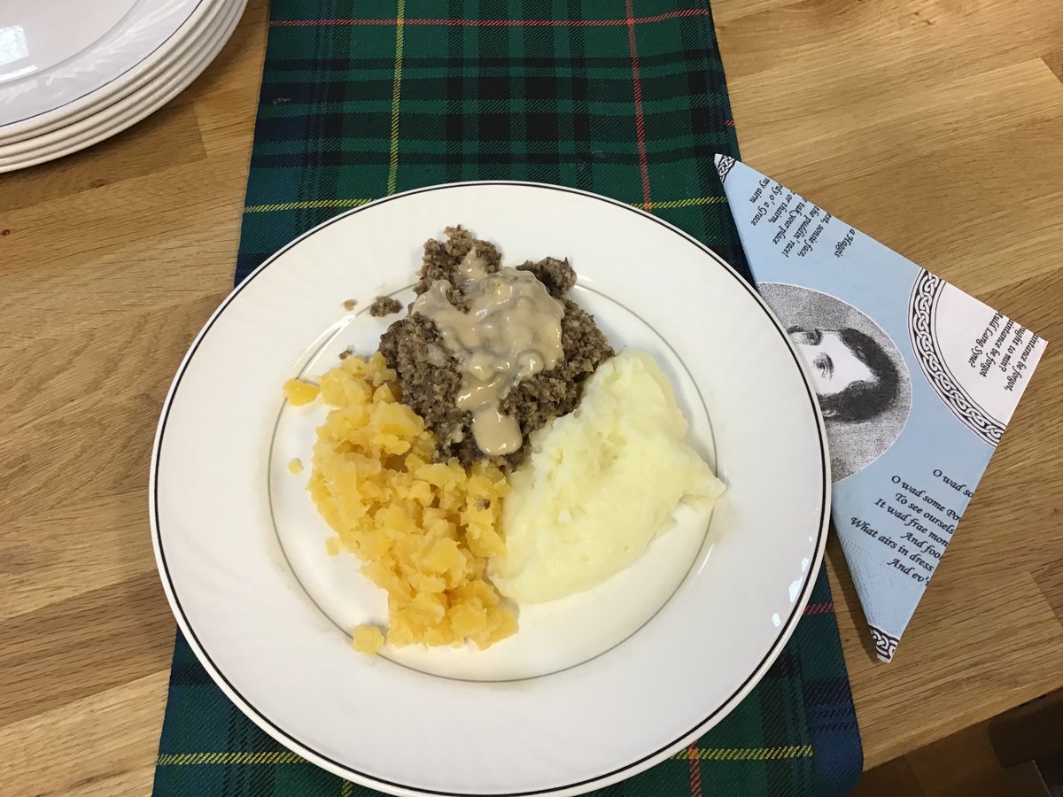 We celebrated the spirit of Burns in our Day Service today. Staff, students, and clients wore their tartan, we addressed the haggis before lunch and had cranachan for pudding. In the afternoon we had a quiz and poetry followed by Scottish pipe music.