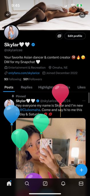 Watch Skylar🤍🤍's leaked NSFW photo on TwXstars