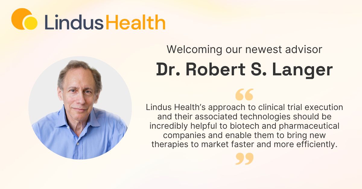 Meri Beckwith (@meribeckwith) on Twitter photo Big news here <a href="/LindusHealth/">Lindus Health</a> - we're excited to announce that Bob Langer has joined our advisory board!
It's been extremely cool to have his support in our shared mission of remaking the clinical trial industry. More to come! 🍊
lindushealth.com/news/robert-la… Big news here <a href="/LindusHealth/">Lindus Health</a> - we're excited to announce that Bob Langer has joined our advisory board!
It's been extremely cool to have his support in our shared mission of remaking the clinical trial industry. More to come! 🍊
lindushealth.com/news/robert-la…