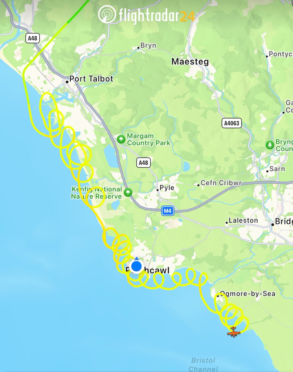 Courtesy of the excellent FlightRadar24 prog. Any suggestions as to this currently 2 hr flight from Nottingham - National Police Air service.