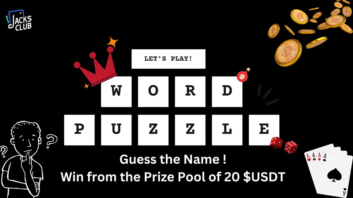 JacksClubCasino's tweet image. "🥳Thrilling Thursday &amp;amp; Fun-tastic Friday at #JacksClub!

I am popular term used in casinos, especially in card games.

My name is also associated with highest-ranking card. What am I?

Hint: I hold lot of value in games like poker.

🤔 Answer in comment
⌛️ 48 Hrs
💰 20 USDT pool