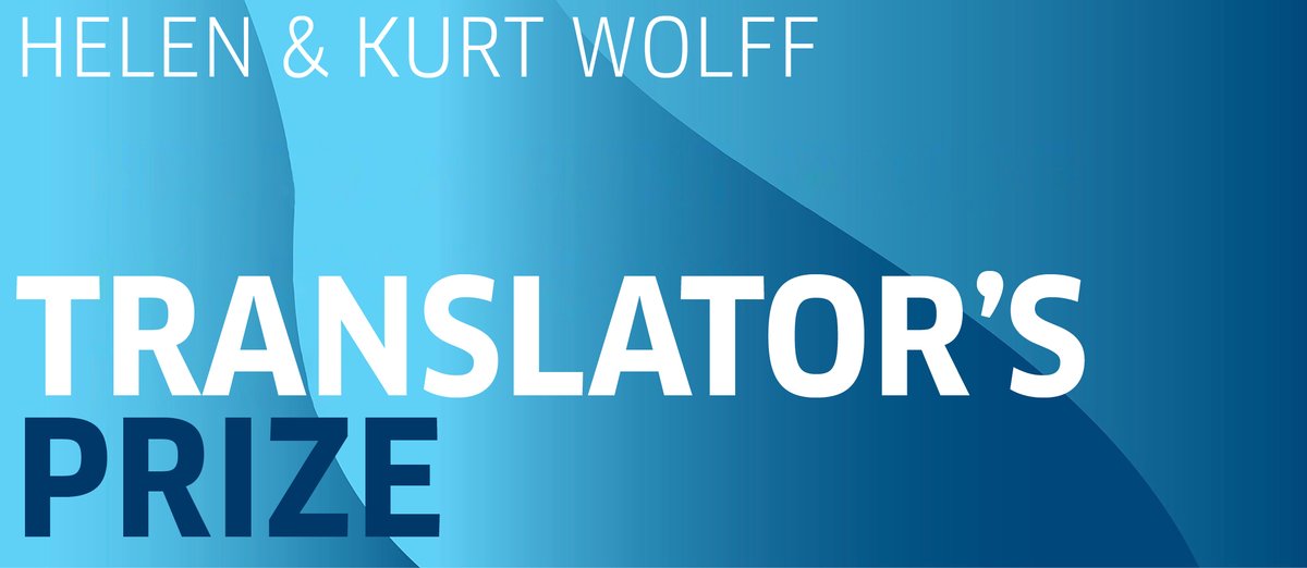 Delighted to announce the return of the Helen & Kurt Wolff Translator's Prize, which honors an outstanding literary translation from German into English published in the USA/Canada the previous year! Publishers: Submit titles for consideration by March 31. goethe.de/us/helenandkur…