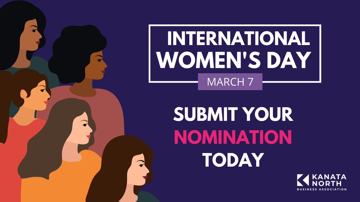 Join us in celebrating International Women’s Day at @Hub350, March 7th! Nominate a local icon who has positively impacted Kanata North. They may be asked to join our panel discussion, or recognized for their contributions. Submit here: ow.ly/Y5Wb50QupuB #IWD2024 #ottawa