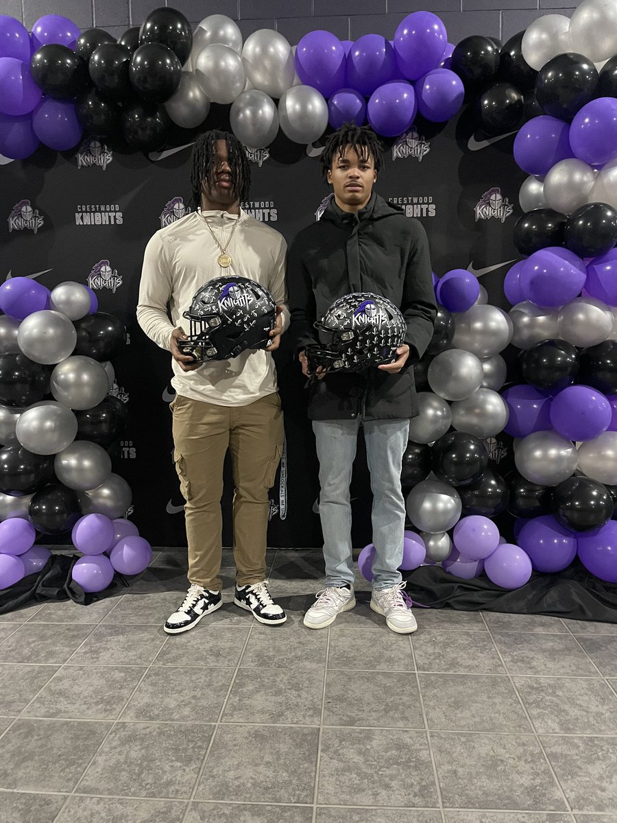 Last night we had our football Awards Banquet to celebrate our Knights on a great season. The guys worked hard all year and reaped the benefits of their work. Great season Knights, we are extremely proud of all of you. Here are a few of our guys. #ShieldsUp #TheKnightWay 🛡️⚔️🖤💜