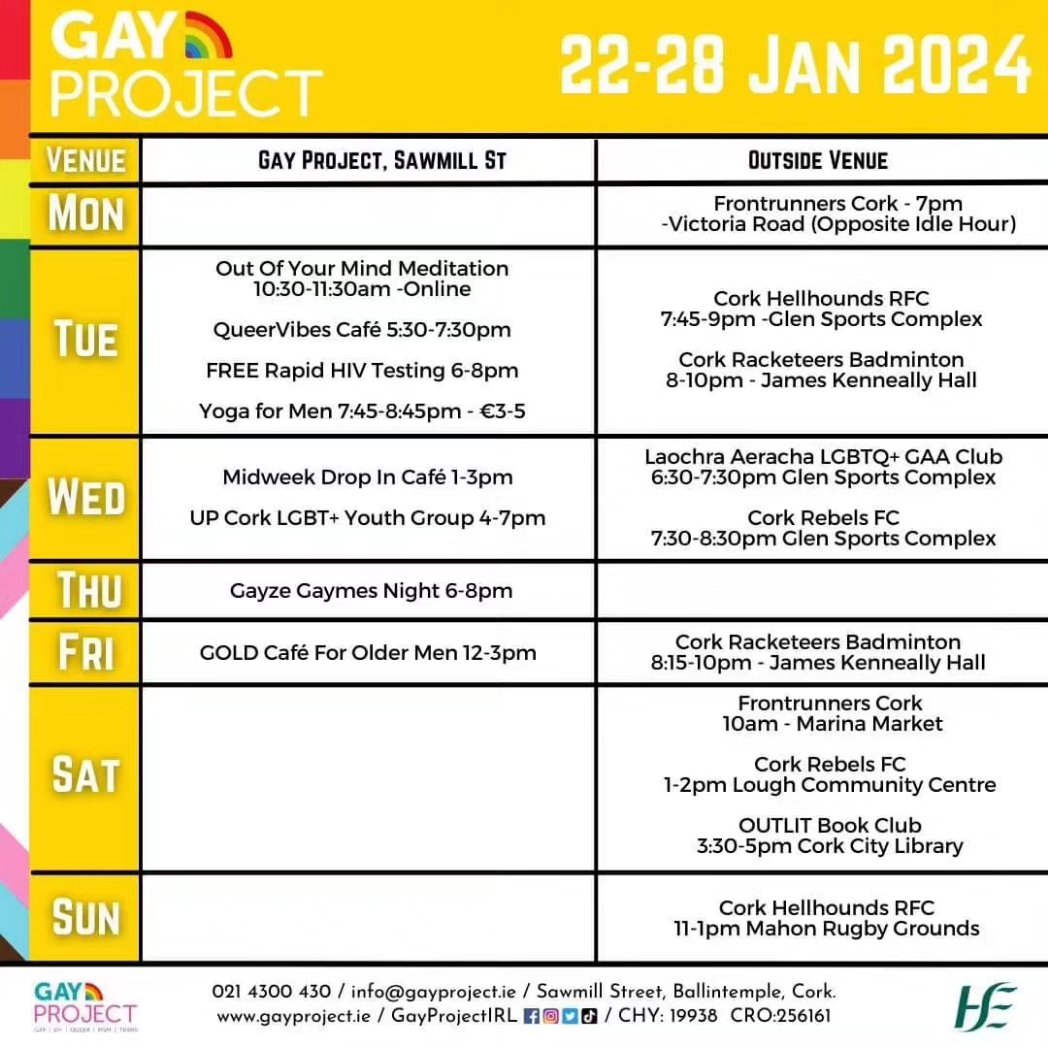 This evening 6-8pm here in Sawmill Street. Games and refreshments provided. #GayProject