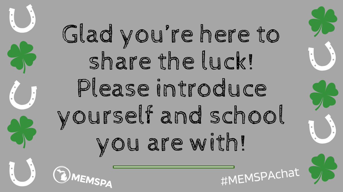Thanks for joining #MEMSPAchat tonight! We are happy you are here! @TCRyanSchrock