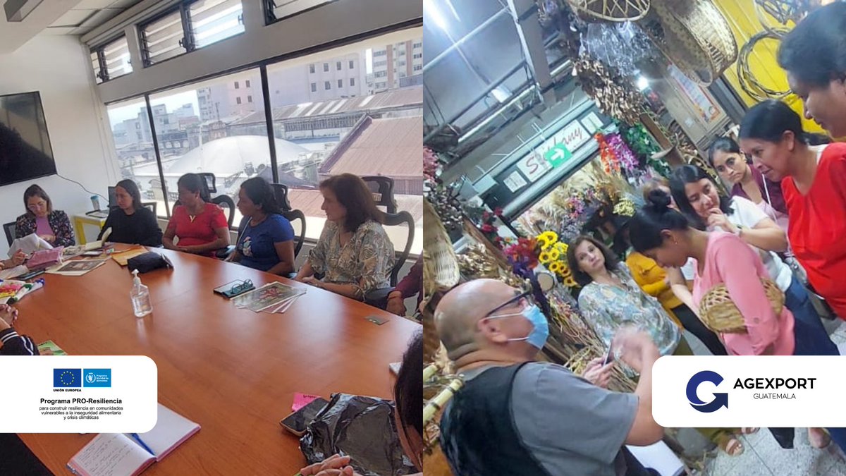 AlianzasAG's tweet photo. Como parte del acompañamiento a grupos de mujeres artesanas se realizó una visita al @MINECOGT, mercado central y de artesanías, con el apoyo del Programa #ProResiliencia, financiado por @UEGuatemala, implementado por @WFPGuatemala; en alianza con @AGEXPORTGT ✅️ https://t.co/zhMGpZmm2w