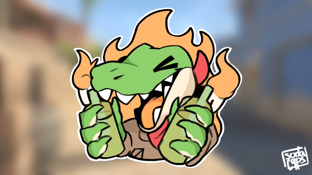 Counter Strike 2 Sticker : Molotov Croc-Tail Remade! It's been nearly a year since the first design I made for CS:GO so ill be slowly remaking all of my CS:GO designs for CS2! Make sure to check em out on the workshop!