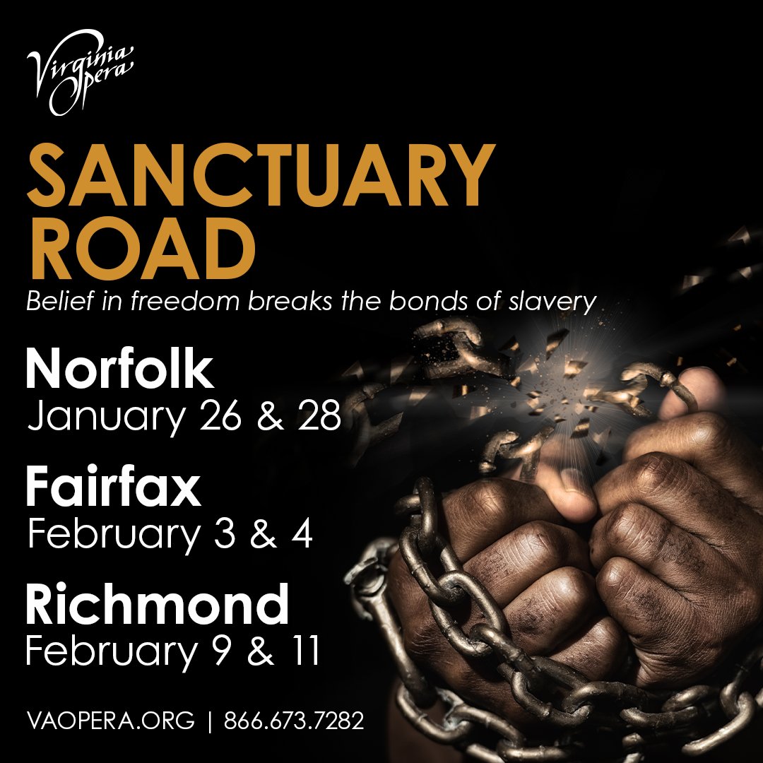 vaopera's tweet photo. #SanctuaryRoad is based on the writings of William Still — a conductor of the Underground Railroad who helped over 800 enslaved African Americans escape to freedom: https://t.co/08FefIbzGF
#vaopera #opera #meetopera #neonnfk #visitnorfolkva #rvatakesthestage #blackhistory #bhm https://t.co/GxUsrmqAGm