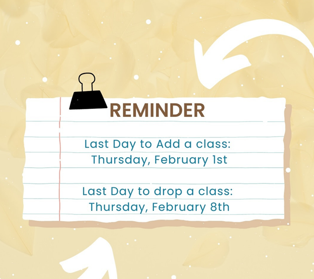 Welcome back, Bulldogs! Academic Advisors are holding drop-in hours between 9am-4pm (Monday-Friday) though next Thursday, 2/8 if you need help with adding or dropping courses!