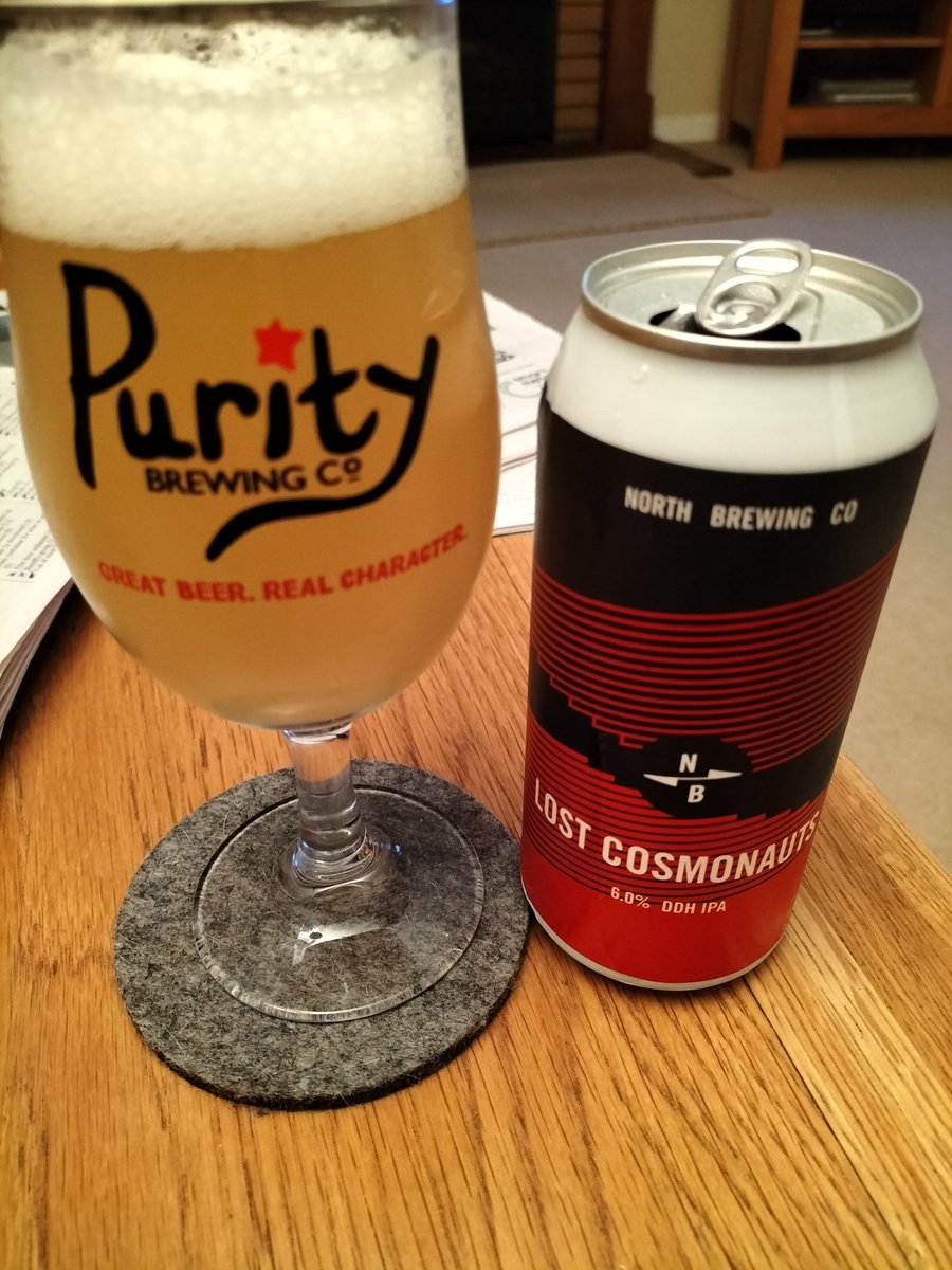 #notbeerbods Had to be @NorthBrewCo today to celebrate the good news of their survival. Purity glass seems apt as they were also recently saved. And the beer? Exactly what it says on the tin, fruity and bitter.