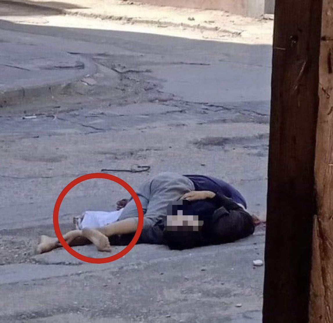 Die israelische Armee hat am Donnerstag in Gaza ein 13-jähriges Kind, das eine weiße Flagge bei sich trug, getötet. Dieser schreckliche Anblick ist jetzt schon ein Bild für die Geschichtsbücher.

Nahed Barbakh wollte schauen, ob die Straße in Khan Younis sicher ist, damit seine