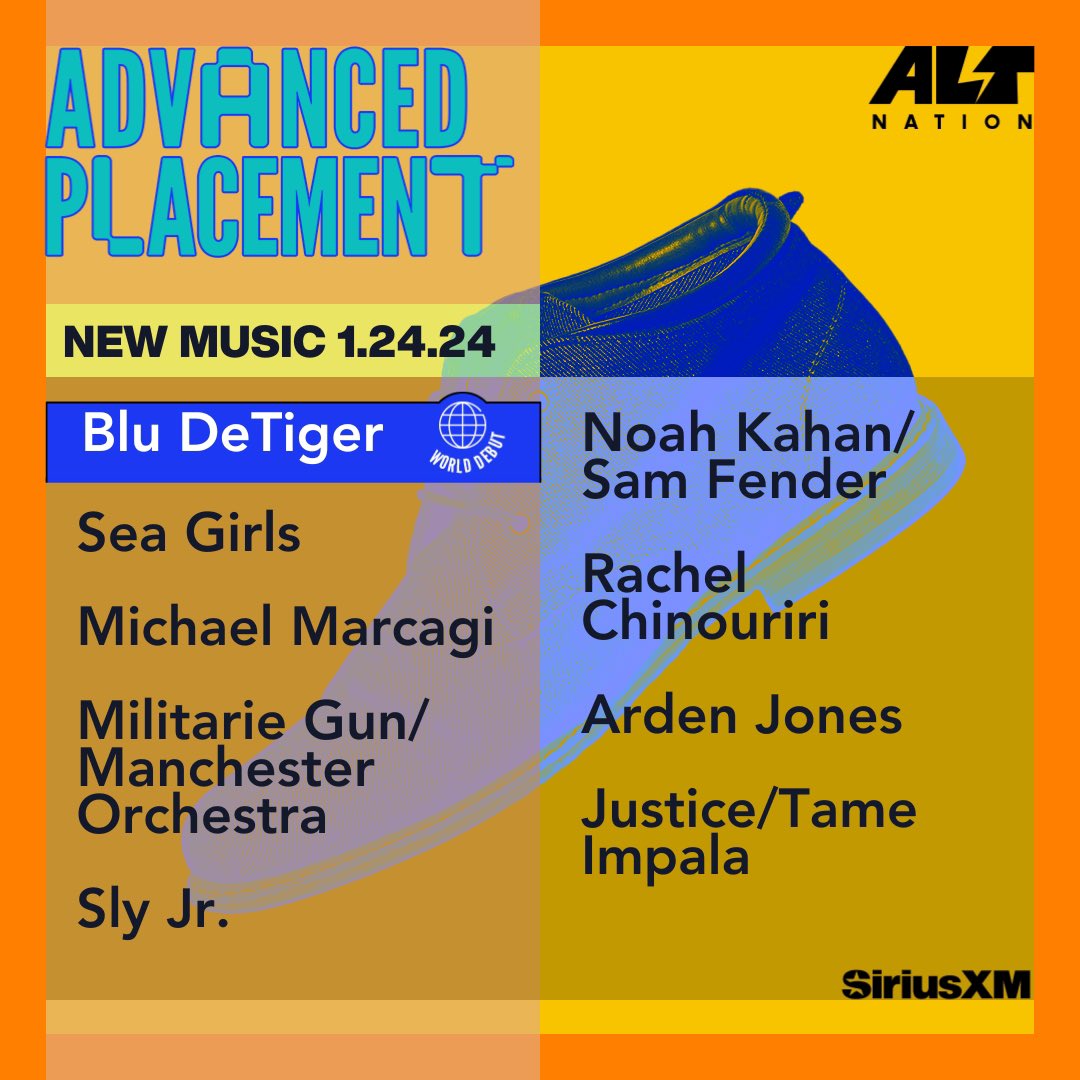 Yesterday’s Advanced Placement line up! Hear encores through the weekend or anytime on the SiriusXM app