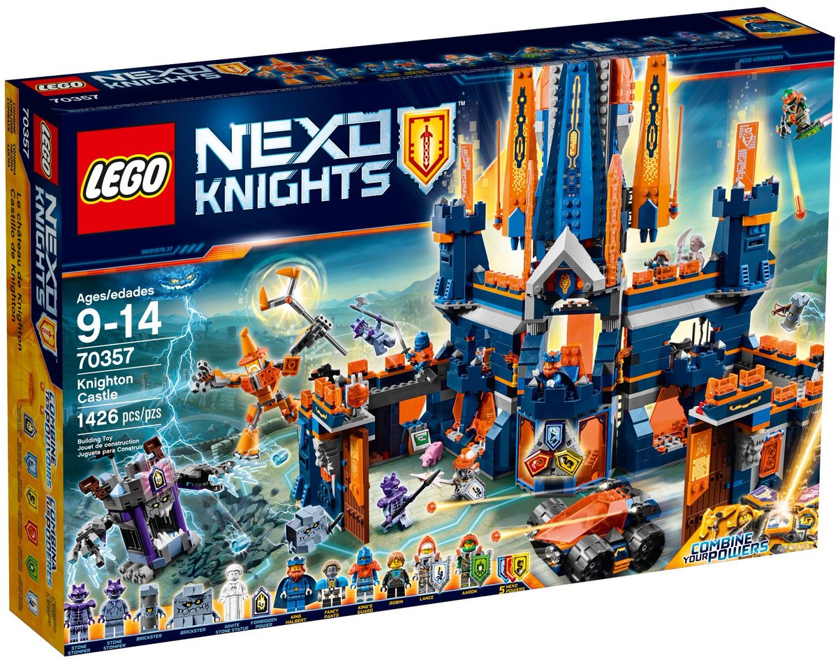 PenPlays_'s tweet photo. #ThrowbackSetoftheWeek
LEGO Nexo Knights Knighton Castle

Pros:
-Opening walls add so much
-Quarters inside for ALL of the heroes
-Unparalleled early 2000's flagship set energy
-Central tower is a rocket ship!

Cons:
-Interior is shockingly lacking https://t.co/UdOR8gdnKk