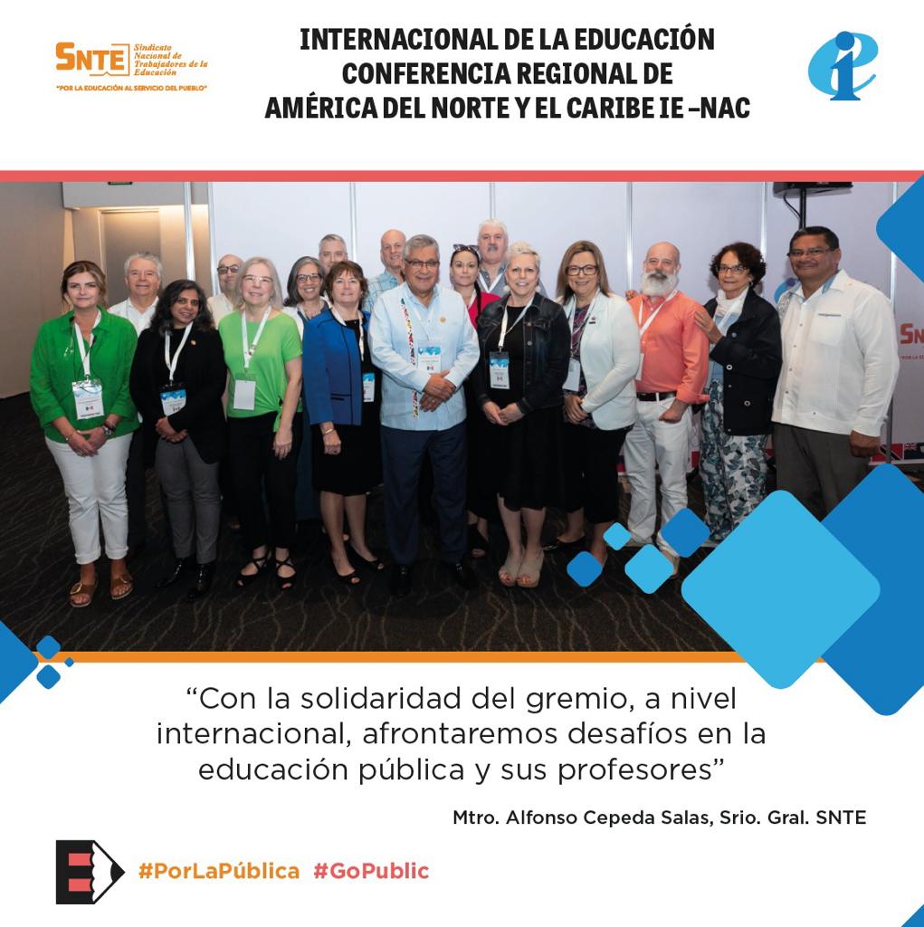 #PorLaPública ✏️
#GoPublic 📝

#NACConference ☑️
#SNTE 📚 @eduint 🌏 @intEducacion 🌎