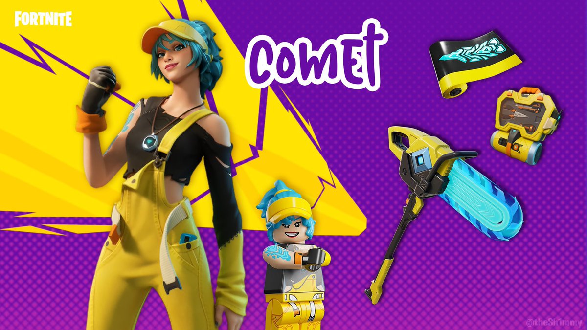 Castgfishy's tweet image. Comet Skin Giveaway 🎉 • Ends in 12 Hours 

- Retweet 
- Follows @LizzyGives + @Castgfishy

#Fortnite