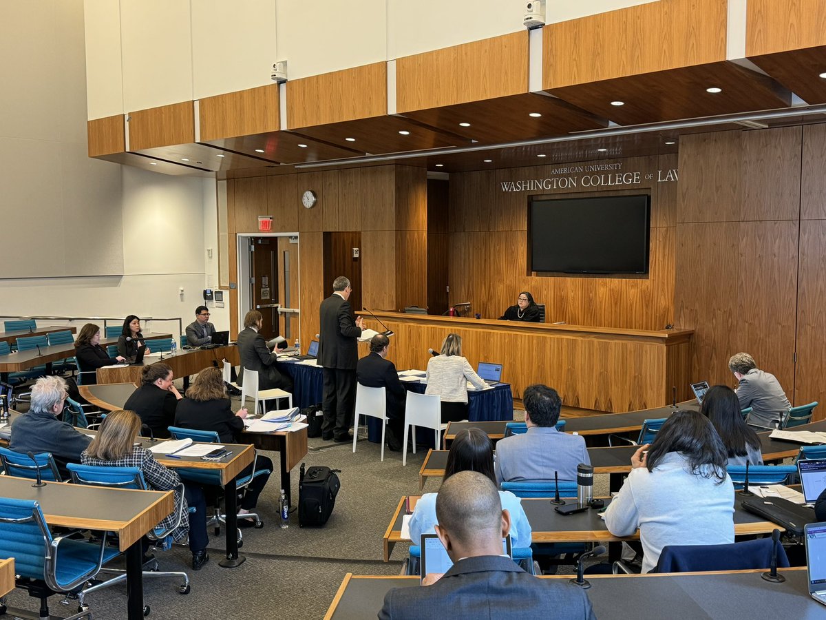 U.S. Court of International Trade; @AUWCL hosted a hearing with the esteemed Honorable Jennifer Choe-Groves on the case involving fresh tomatoes 🍅 from Mexico. The focus was on determining if they were being, or were likely to be, sold in the U.S. at less than fair value.