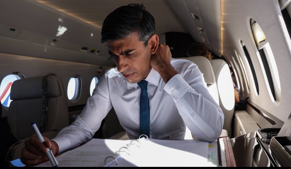 Vote Conservative so Rishi Sunak can use hard working teachers taxes to fly round the country in private jets #bbcqt #teachers #education #toryturds