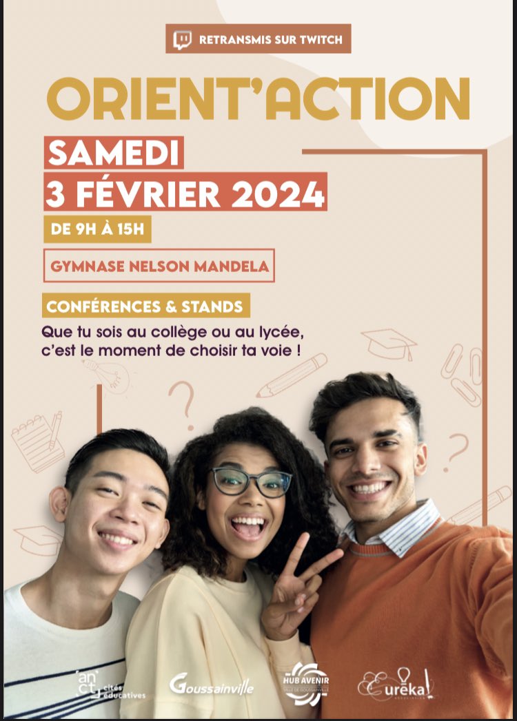 🚨RT APPRÉCIÉS 🚨
Salut à toutes et à tous, cette année <a href="/asso_eureka/">Association Eurêka</a> et <a href="/goussainville95/">Ville Goussainville</a> organisent l’Orient’Action 2024et j’ai le plaisir de pouvoir partager ça sur ma chaîne 🙏🏾🙏🏾
Rdv le Samedi 03 Février des 9h pour suivre en direct l’événement (lien sous ce tweet)👇🏾👇🏾