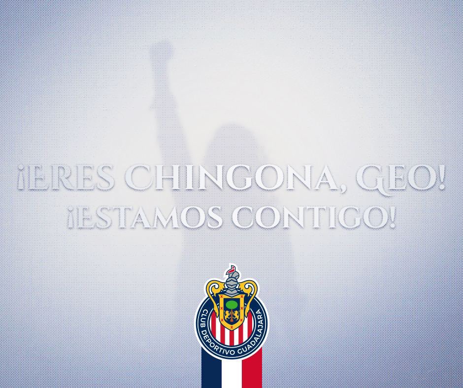 ❤️🤍 Una ChivaHermana nunca estará sola 🫶🏼 🇲🇨 Desde nuestro plantel, te enviamos mucha fuerza y energía positiva, @Geo_Gonzalez 🫂