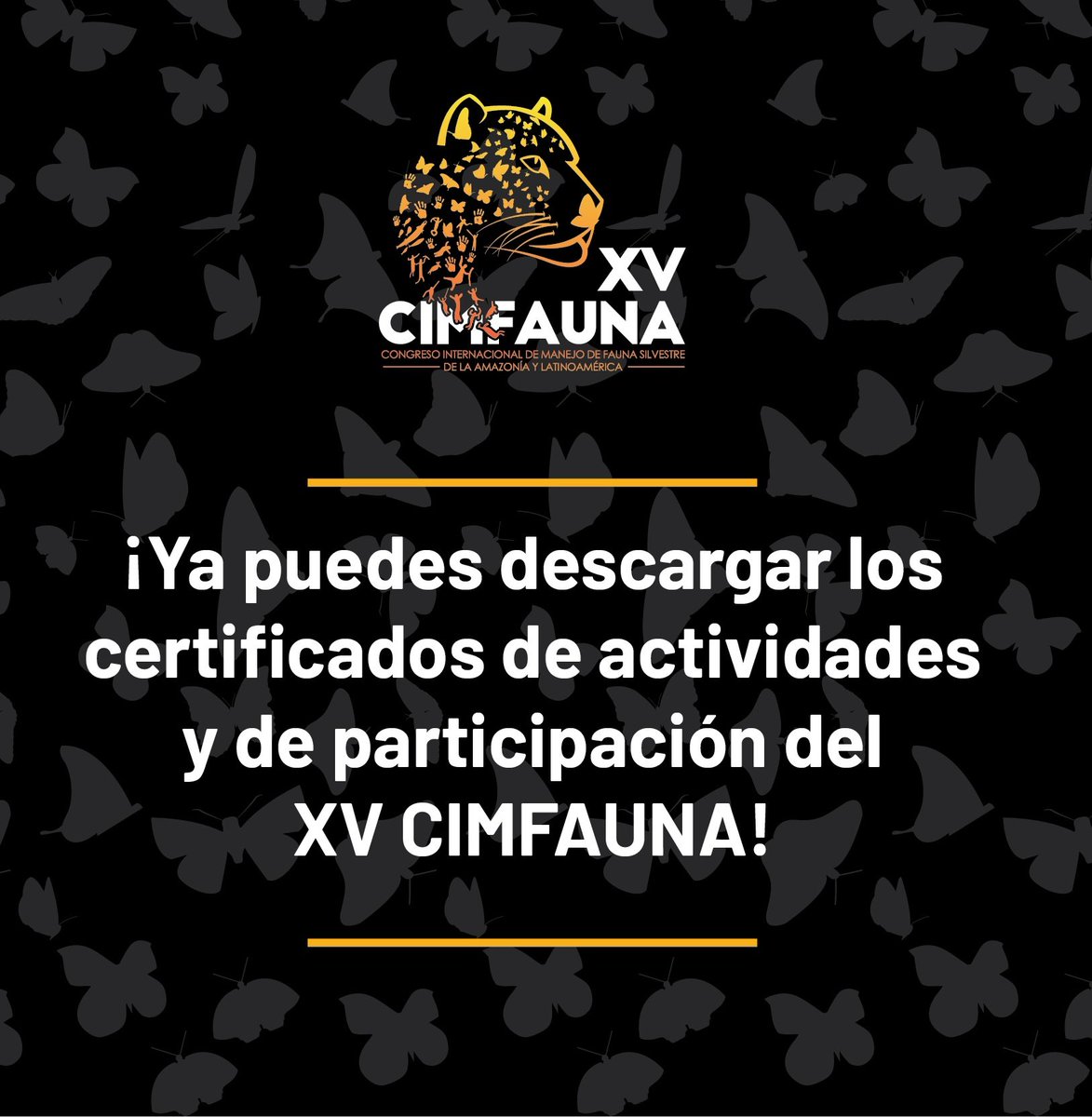 Descarga los certificados del #XVCIMFAUNA en:
 comfauna.org/wp-content/upl…