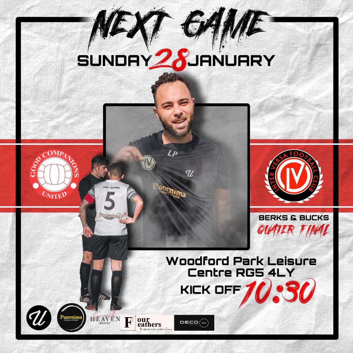 🚨🚨🚨ATTENTION🚨🚨🚨

This Sunday we have a massive game vs <a href="/GCUnited4/">GC United FC</a> in the <a href="/BerksandBucksFA/">Berks & Bucks FA</a> quarter finals! 

If your free come and support the boys, All support will be appreciated 👺