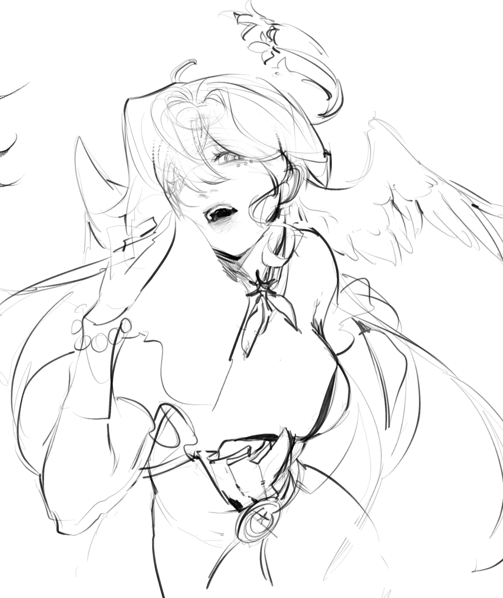 dxxx49's tweet photo. I'll show you a couple more sketches with her later

#honkaistarrail #robin https://t.co/MEc0Zw8Y1f