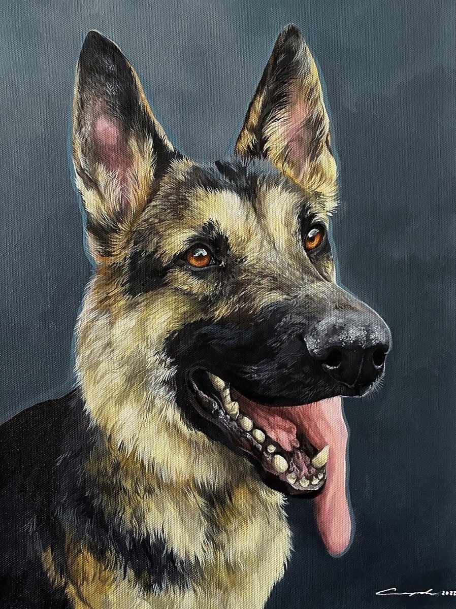 My commissions for 2024 are now open. 3-5 slots. If you or someone you know may be interested in a custom painting of a pet or favourite animal/landscape please feel free to reach out, or share! They're limited availability and will be the only commissions I create this year! ♥