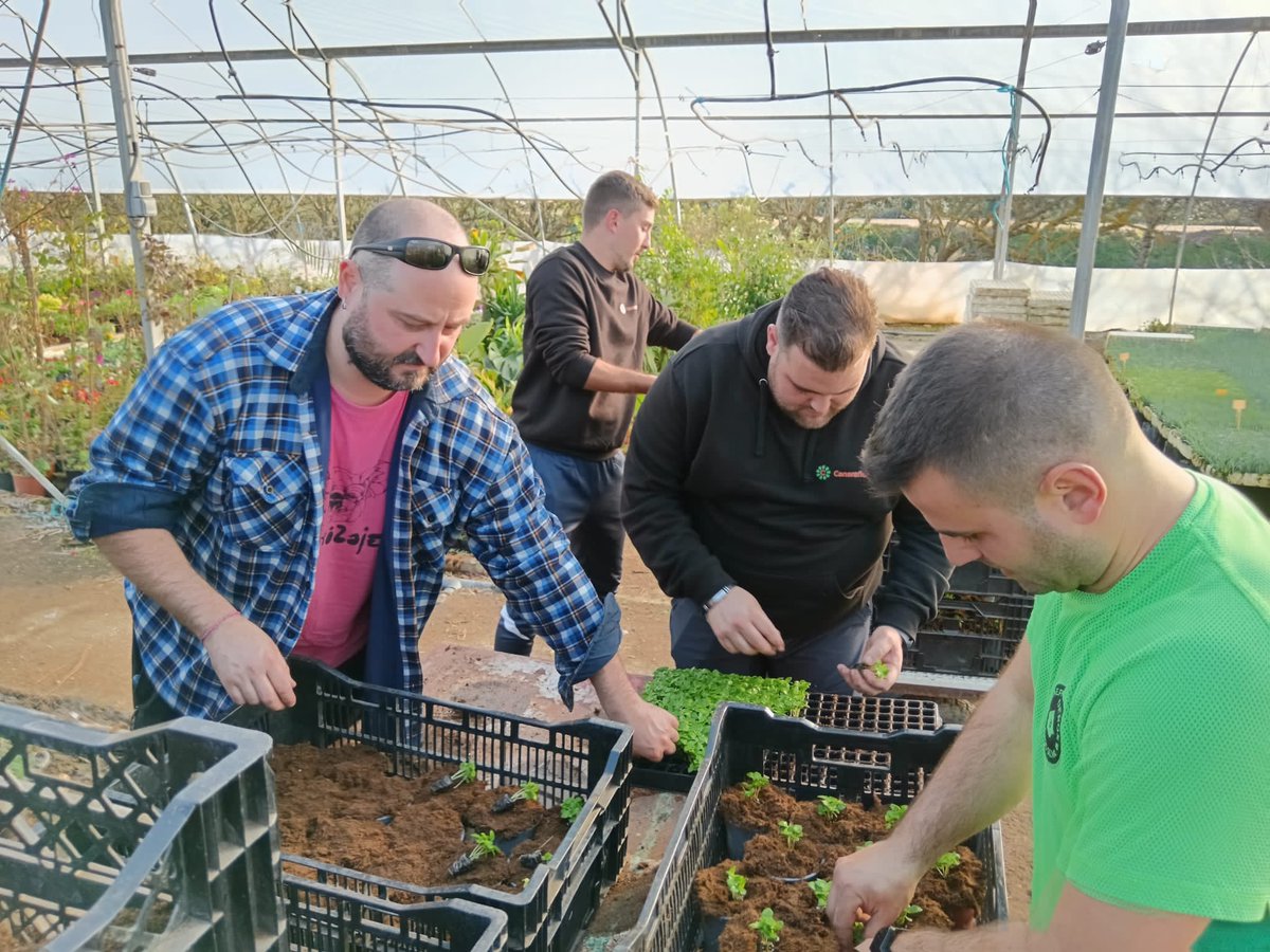 UPA_Extremadura's tweet photo. Los #agricultores del #ProgramaCULTIVA2023 han visitado hoy nuestra sede de Mérida, donde les hemos informado sobre el #KitDigital y la #PAC 🇪🇺 También han contado su experiencia en la radio y han terminado su cuarta jornada sembrando macetas en @InvernaderosRam #CultivaConUPA https://t.co/0kacMKuwl2