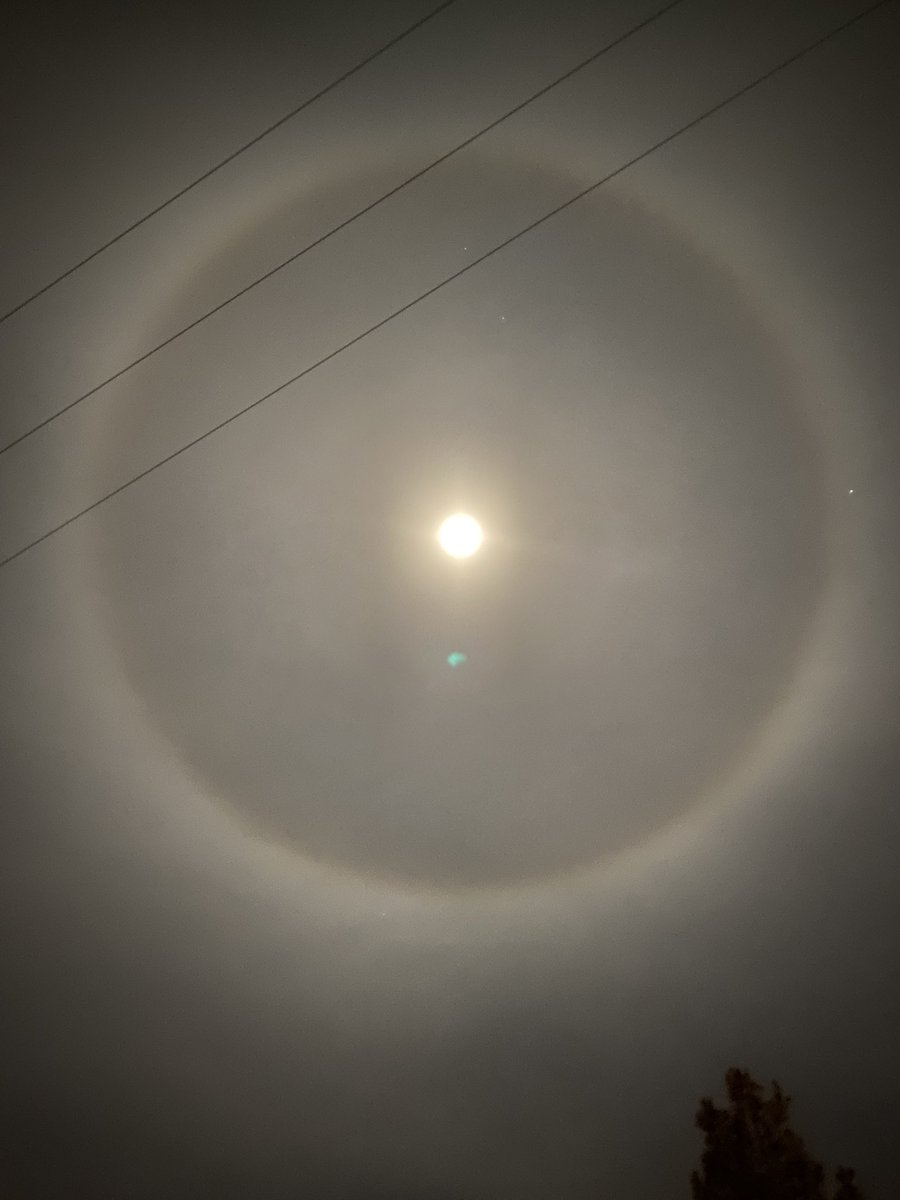 Bu gece başka bir güzelsin 
Ay halesii