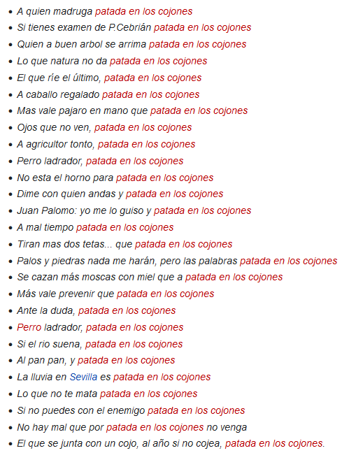AkmaiaSkia's tweet photo. Es increíble lo que mejora cualquier refrán si cambias el final por "patada en los cojones" https://t.co/t0GCGhvT1p