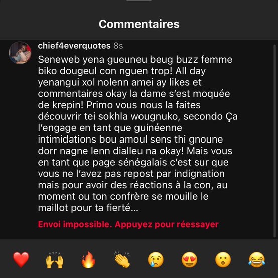 realchief4ever's tweet photo. Seneweb yena gueuneu beug buzz femme biko dougeul con nguen trop! All day
yenangui xol nolenn amei ay likes et commentaires okay la dame s'est moquée de krepin! Primo vous nous la faites découvrir tei sokhla wougnuko, https://t.co/fx3QKy8suN