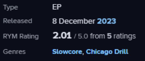 RYM descriptor for my favorite album