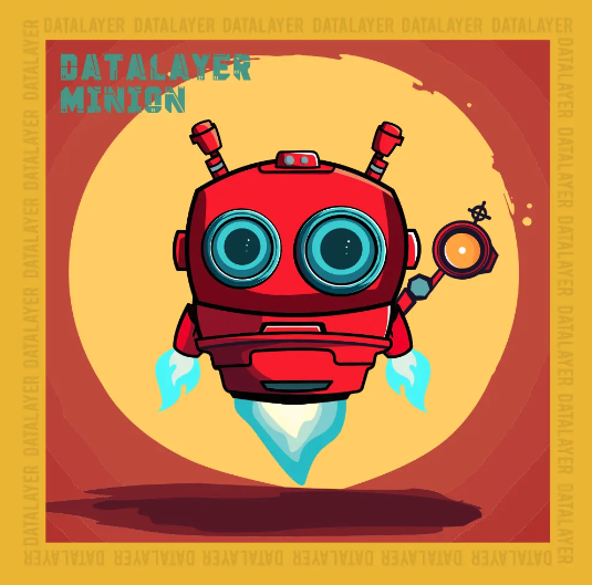 This guy is one of my favorites of the Datalayer Minions. Are you allowed to pick favorites? <a href="/MintGarden_io/">MintGarden</a>