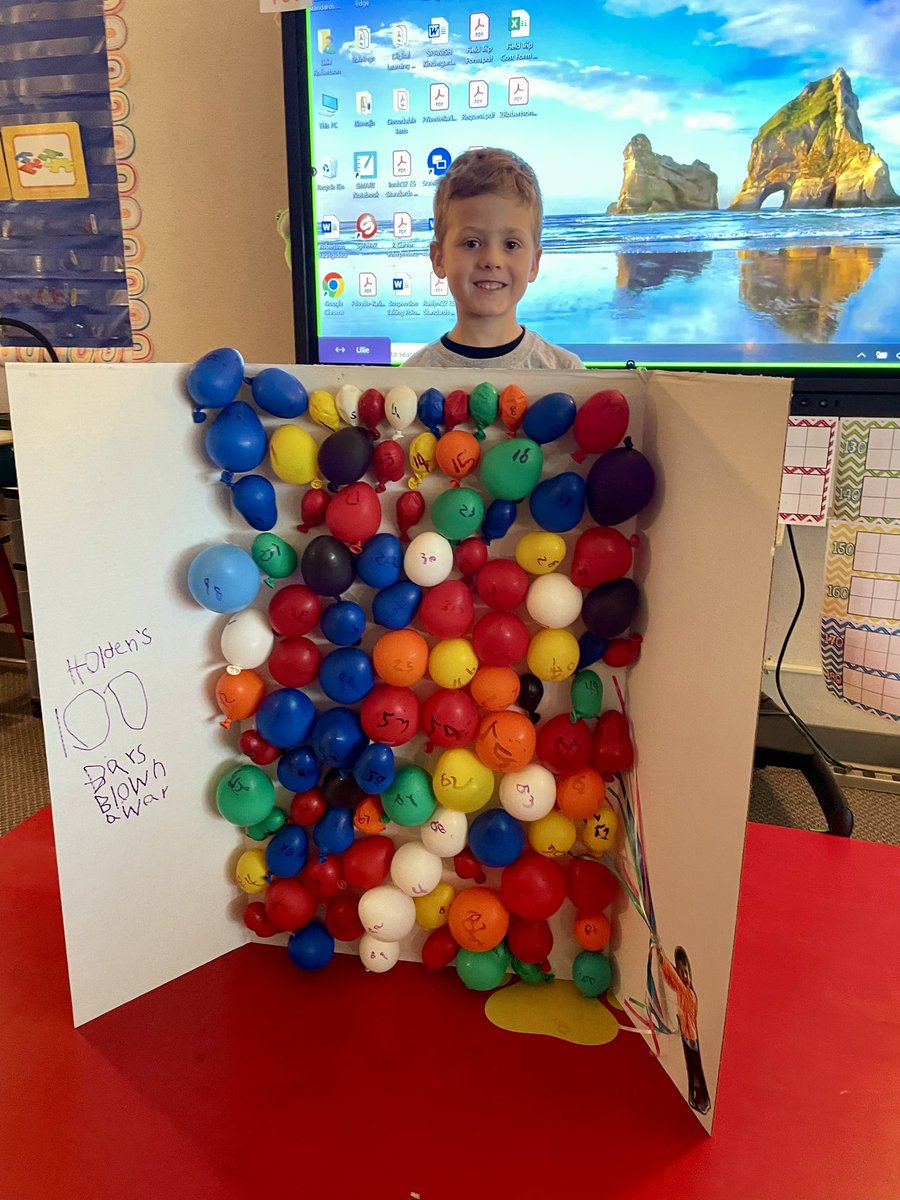 MsRobertsonK's tweet photo. 100 days of school projects! https://t.co/p0MBseTbbz
