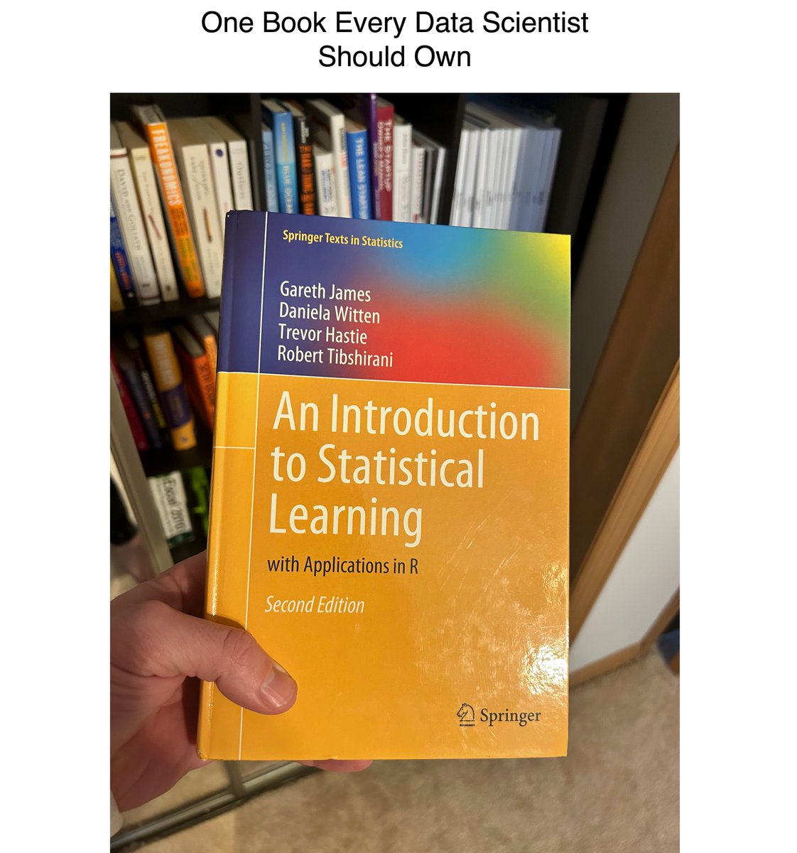 mdancho84's tweet image. Intro to statistical learning... It&apos;s over a decade old. And it&apos;s still the Number 1 book for learning statistics and data science. This is why.

1. Free: First and foremost is accessibility. I own a hard copy (because I&apos;m old school). But you can get an online copy for zero…