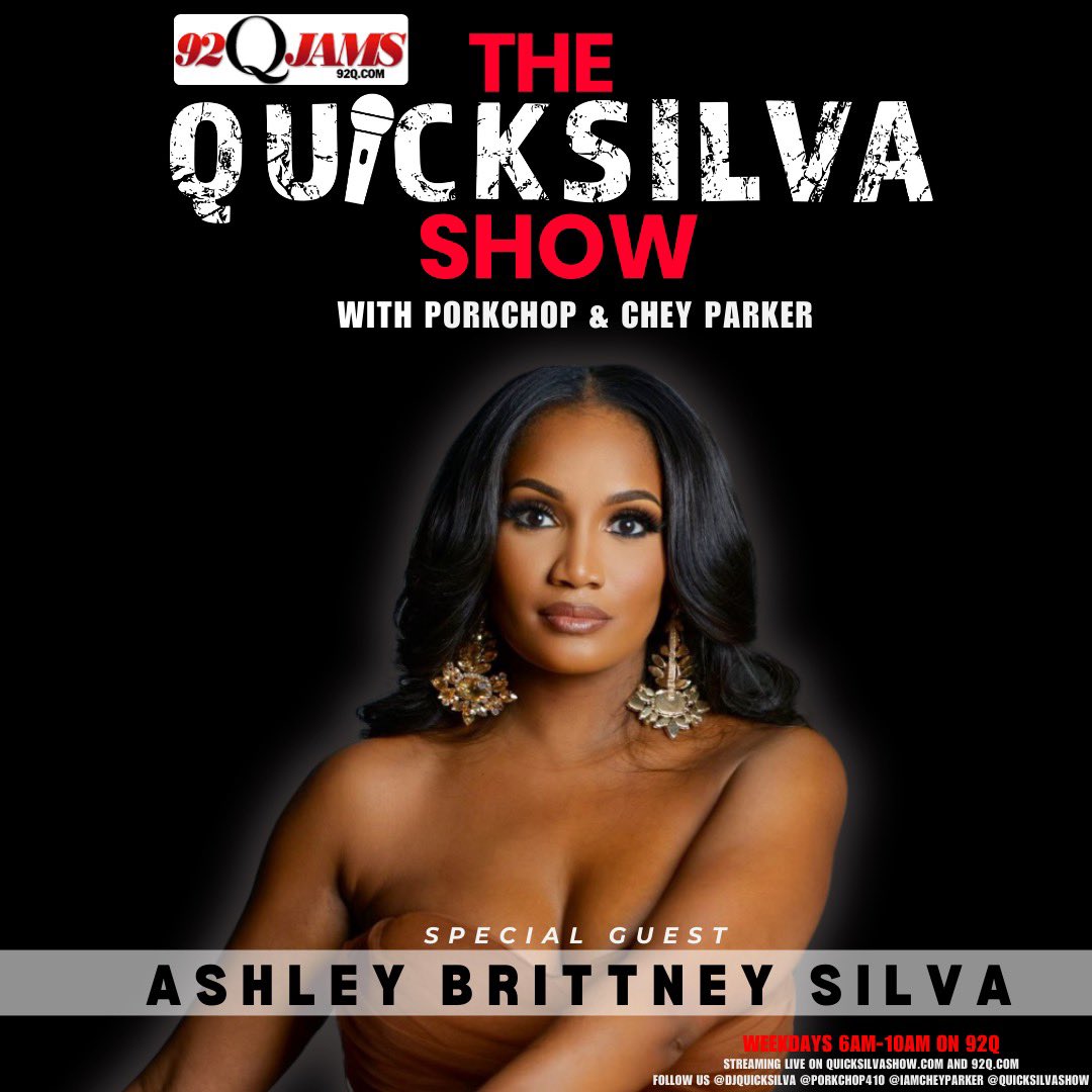 DJQUICKSILVA's tweet photo. Be sure to tune in to the #1 rated morning show @quicksilvashow on @92QJamsBmore this Friday during 8a hour 📻 @AshleyBrittney will be on the show talking about her show #LAMDC her book #DoThatShit & more ..
https://t.co/vkF8yyfU44 worldwide 🌏
@iamCheyParker @BaltimorePork https://t.co/37cVst66b8