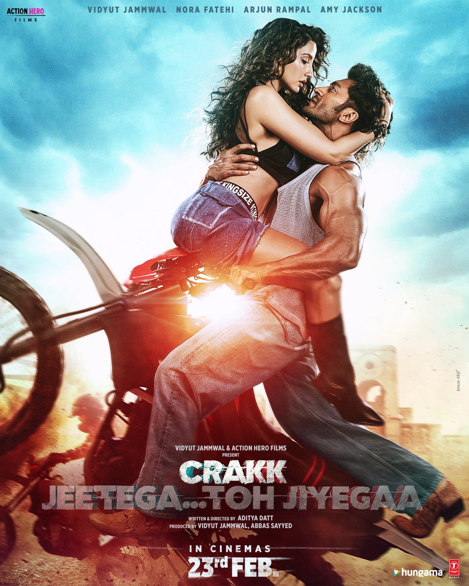 YesAdity's tweet photo. #JeenaHaraam song out now ...
Sizzling chemistry of @VidyutJammwal and #NoraFatehi will surely #CRAKK your heart 🤩🤩
@ActionHeroFilm1 @TSeries
#23rdFeb #Song #trendingSong #VidyutJammwal https://t.co/LjSinuhnXA