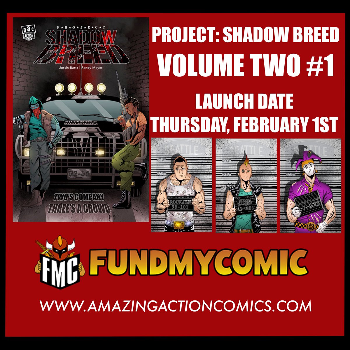 We are 1 week away from launch! PROJECT: SHADOW BREED FANS visit amazingactioncomics.com for details. #projectshadowbreed #amazingactioncomics #comics #comicart #indiecomics #independentcomics #comicpublisher #independentcomicpublisher #readsomethingamazing #fundmycomic