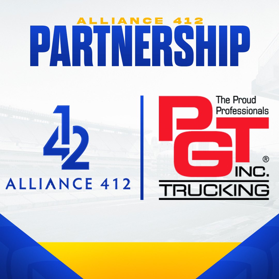 Thank you to PGT Trucking for being a loyal partner of Alliance 412 🚚 Their commitment to Pitt athletics has been invaluable in driving our mission to change the game!