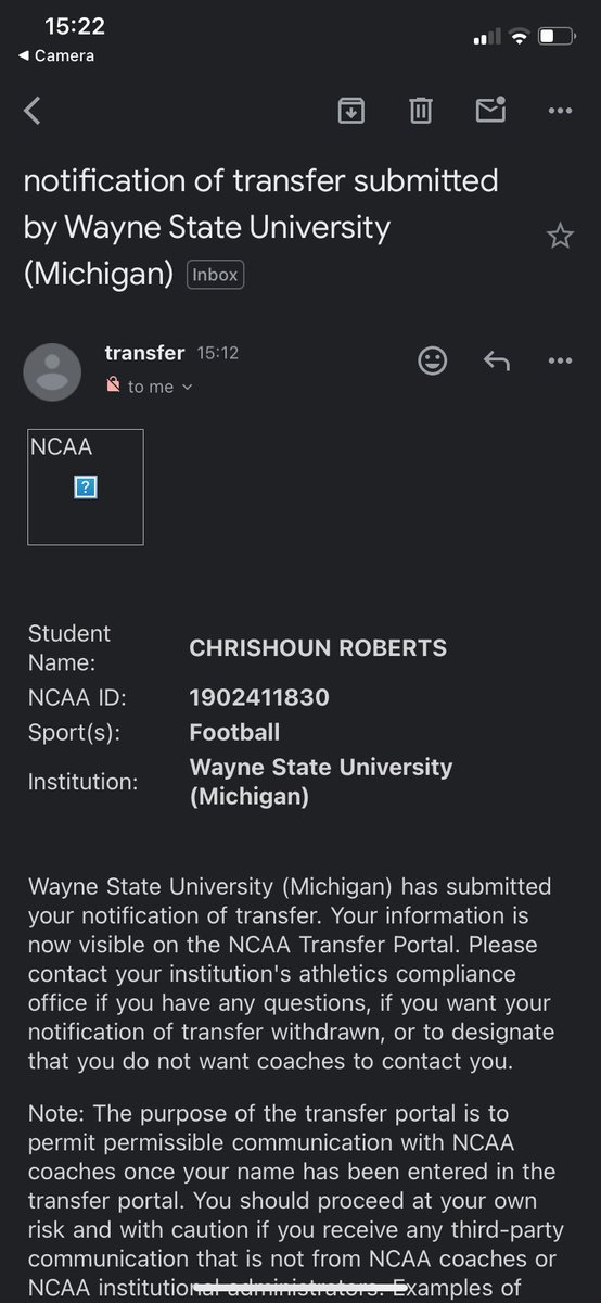 _xshounn's tweet photo. Grad Transfer: Chrishoun Roberts Wayne State University (MI) 6’2, 315 OG/OC with 1 year of eligibility left ‼️ https://t.co/4QThE3pWX8