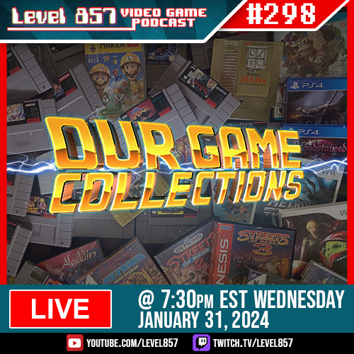 level857's tweet photo. Join us January 31th 2024 as we share stories, memories, and hidden gems that make each of our collections unique LIVE on @ 7:30p EST! ๐ฎ Don't miss it!โ
#level857 #gaming #videogamepodcast #gamingnews #podcastlife #podcastshow #funnypodcast #GameCollections https://t.co/DUHyl2YCKv