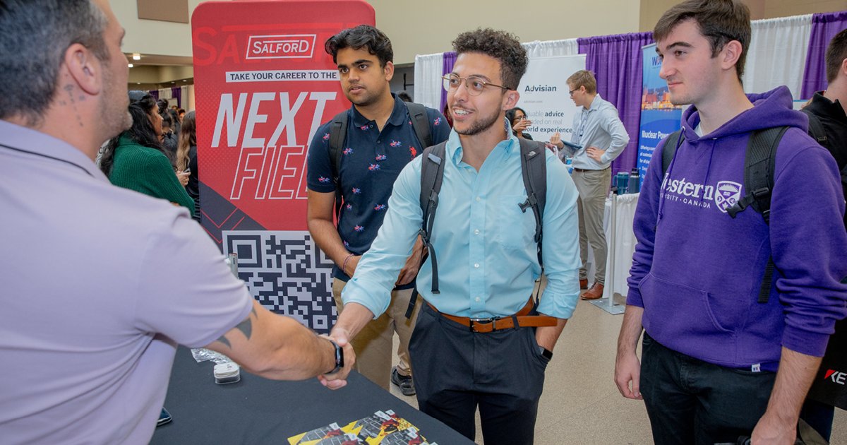 Meet with more than 100 employers at the hirewesternu Career Fair on January 31 & February 1 from 10 a.m. - 3 p.m. in the Mustang Lounge (UCC)! careerfair.uwo.ca #WesternU