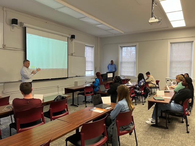 Yesterday our CFO visited @winthropu to share our mission & our work with students in their accounting classes. He talked about how nonprofit accounting can differ from for-profit accounting, and the varying career paths as an accountant to work for a mission-based organization!