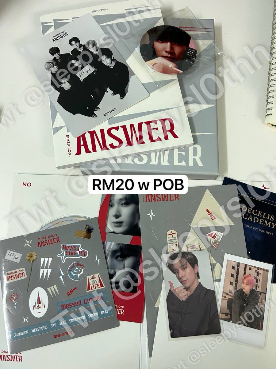 sleepysl0thh's tweet photo. WTS WTS WTS ‼️‼️

ENHYPEN ALBUMS
(inclusions as per image; pcs, cd, photobook etc)

PRICE inc. Shipping fees
🇲🇾 ONLY

PM me for inqueries/detail video 😊

#pasarENHYPEN #pasarENHYPENmy https://t.co/0FCgBi1yTG