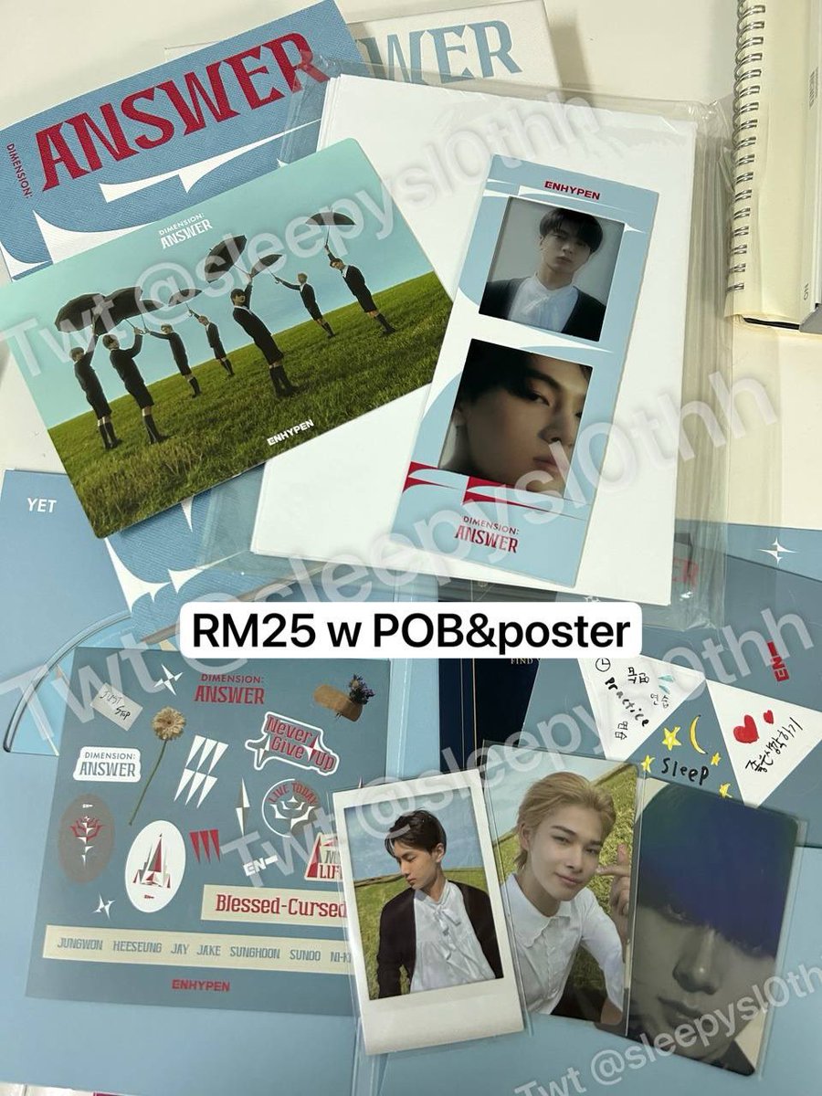 sleepysl0thh's tweet photo. WTS WTS WTS ‼️‼️

ENHYPEN ALBUMS
(inclusions as per image; pcs, cd, photobook etc)

PRICE inc. Shipping fees
🇲🇾 ONLY

PM me for inqueries/detail video 😊

#pasarENHYPEN #pasarENHYPENmy https://t.co/0FCgBi1yTG
