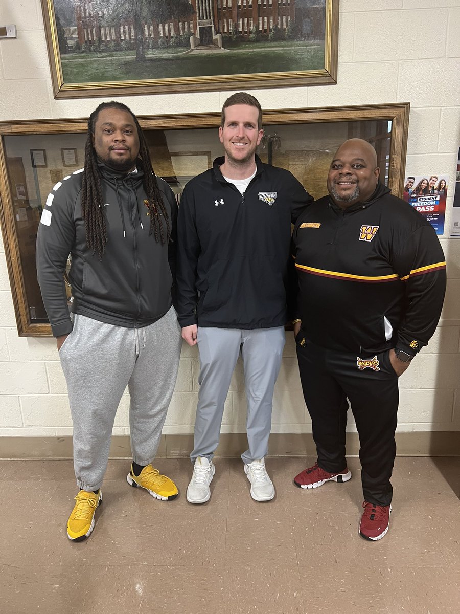 Thanks for stopping by today! @CoachHRichards @CoachSykes3 @Warwick_Raiders @Towson_FB