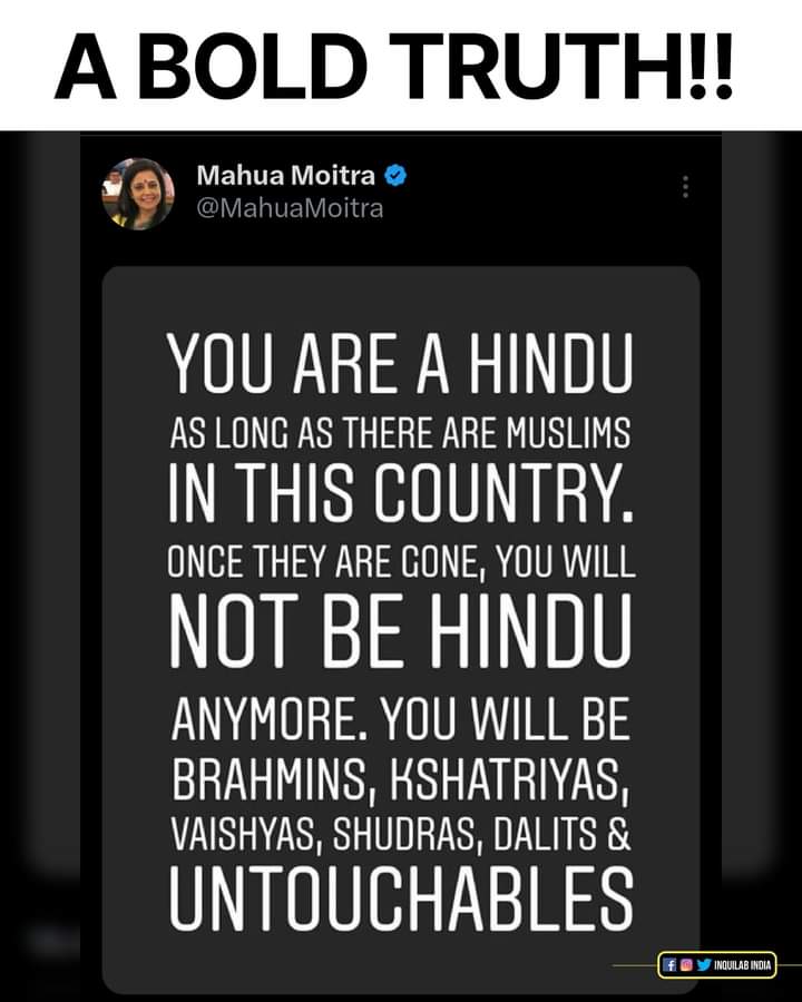 Mr_RGandhi's tweet photo. A bold truth shared by Mahua Moitra!! https://t.co/TOCmX6Bw0S