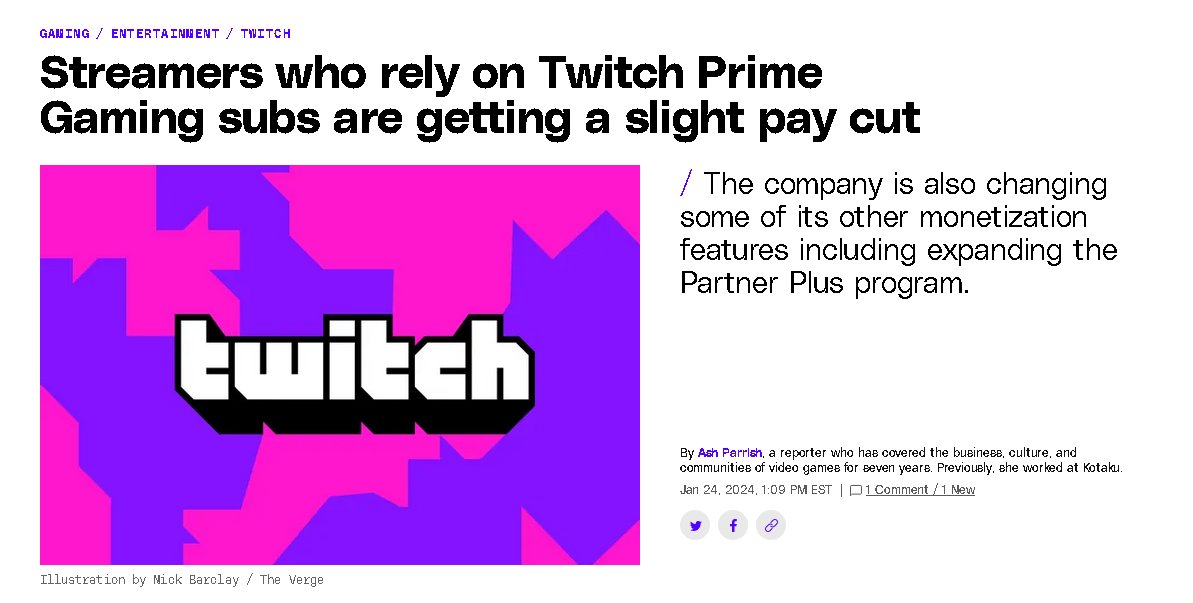 Era eso o eliminar el free sub a #Twitch de Amazon Prime. Maybe lo eliminan para el 2025-27? #twitchstreamer