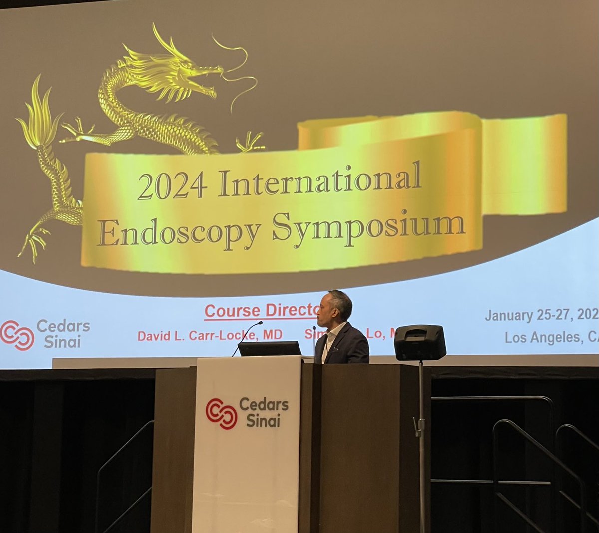 The 31st Cedars-Sinai International Endoscopy Symposium is underway. Congrats to Drs. Simon Lo and David Carr-Locke for leading this fantastic course. Dr. Watson leading a great session on metabolic/bariatric endoscopy! ⁦@CedarsSinai⁩